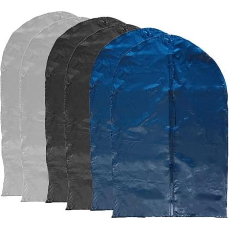 6 Custodie porta abiti Colori misti 130x60 cm - Copriabiti antipolvere con Cerniera (1/5)