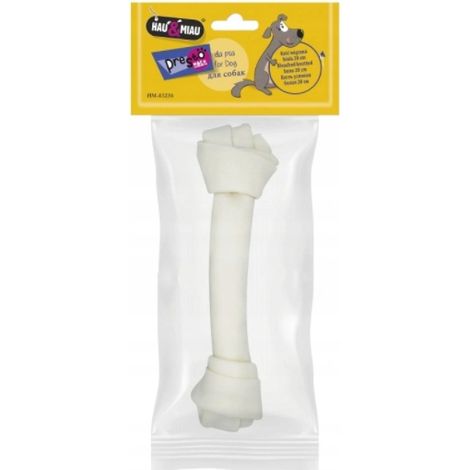 Naturknotenknochen für Hunde, Leckerli, 20cm, weiß