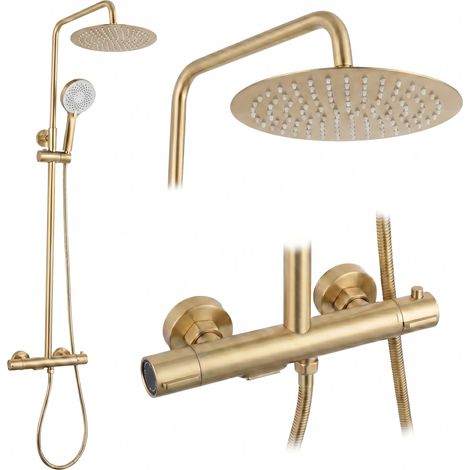 Thermostat Duschset Drop Brush Gold (1/5)