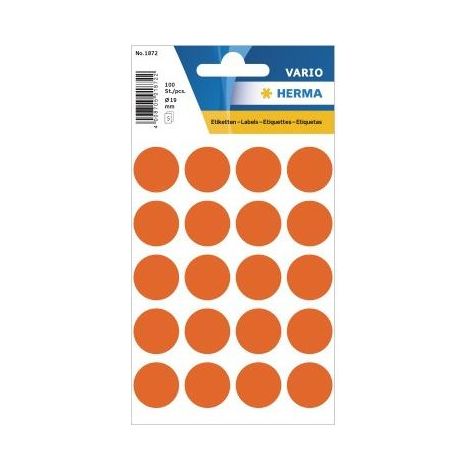 HERMA Markierungspunkt 1872 19mm rot 100 St./Pack. (1/3)