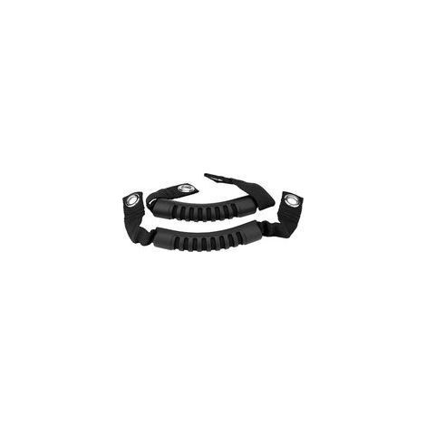 Haltegriffe für die hinteren Kopfstützen – 2er-Set, Schwarz, Kompatibel mit Jeep Wrangler (1995–2017), mit Bohrung (1/5)