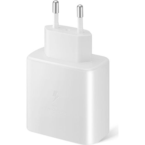 Chargeur USB-C ultra-rapide 45 W pour Samsung Galaxy S24 Ultra/S24+/S23 Ultra/S23+/S22/A54, Z Fold/Flip 5, Tab S9 Ultra/S9, Plus/S9 FE/S8 (blanc) (1/5)