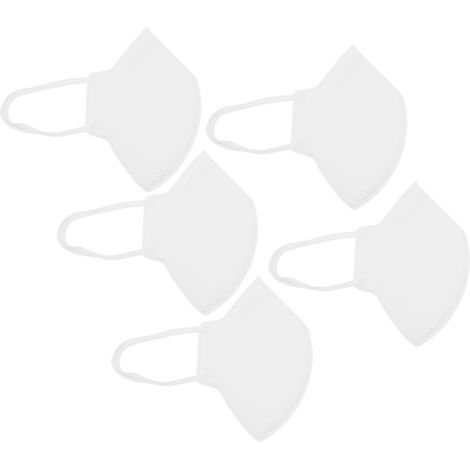 Lot de 5 filtres de protection respiratoire buccaux, respirants et doux pour la peau, masque buccal réutilisable. (1/5)