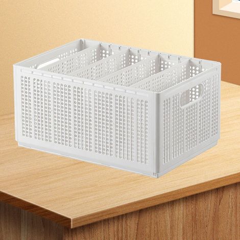 Modulare Hosenaufbewahrungsbox, reinweiß [Unterteilte Kleidertruhe] [Groß, 5 Fächer] (1/5)