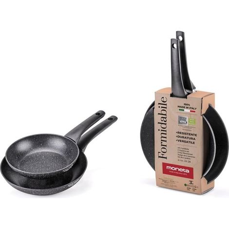 Moneta Formidabile Stone set 2 padelle 24-28 cm induzione