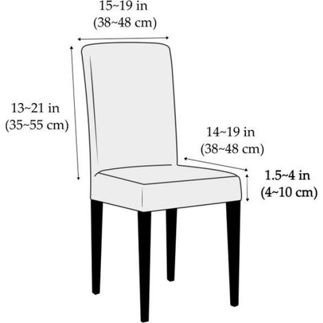 Lot de 4 Housse de chaise extensible Polyester Spandex Protection anti-tache Bureau Hôtel Banquet Salle à manger (1/4)