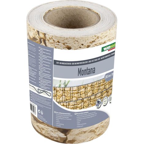 Windhager Sichschutzstreifen Montana 20,5 m, sandstein Sichtschutzmatten