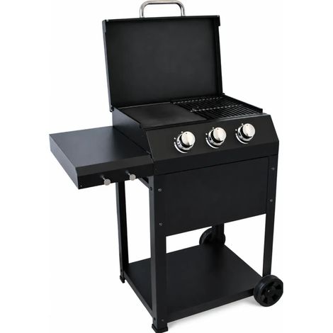 Barbecue da Esterno a Gas 3 Bruciatori 8,5 kW in Acciaio Inox (1/4)
