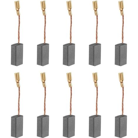 10PCS Carbon Brushes Motor Carbon Brush Universal Power Tool Carbon for Electric Motor S1M-FF03-100A/6-100 A86C -16 8 5 46mm (1/5)
