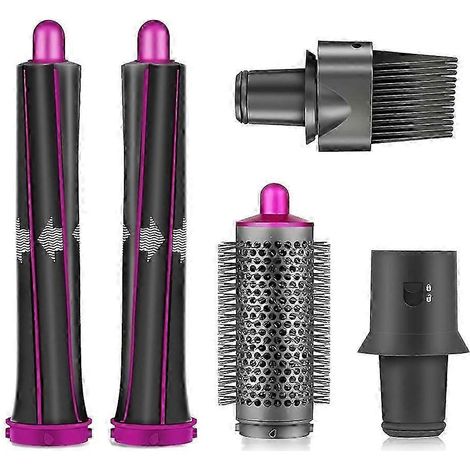 Accessoires pour fer à friser et peigne rond compatibles avec sèche-cheveux ultrasonique 5 en 1 Rep QAQ (1/5)