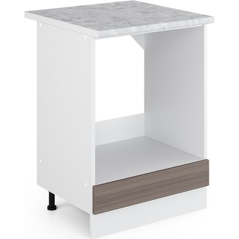 Armario para horno empotrado R-Line, Gris, 60 cm , ET Mármol, Vicco