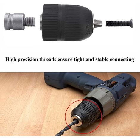 Mandrin sans clé 2-13 mm, mandrin sans clé 1/2-20UNF avec adaptateur SDS Plus (1/5)