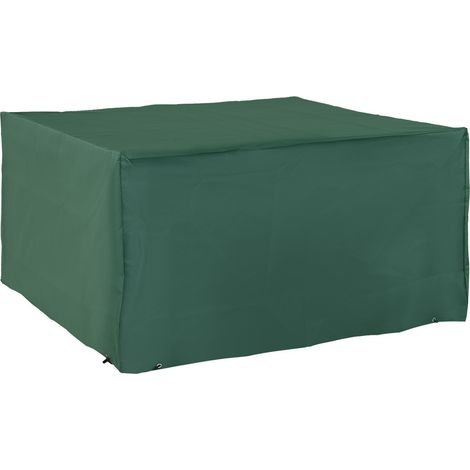 Fodera protettiva per mobili da giardino Oxford 600D verde 135 x 135 x 75 cm (1/4)