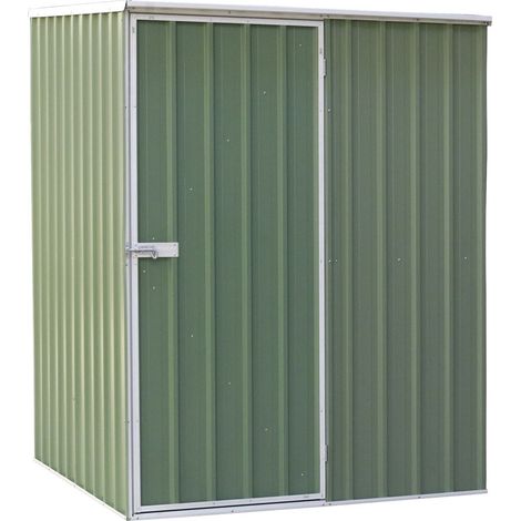 Dellonda DG114 Galvanized Steel Storage Shed with Pent Style Roof 151 x 151 x 200cm - Green (1/5)