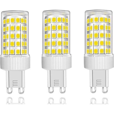 Lot de 3 Ampoules LED G9 10W Équivalent Halogène 150W, 86 LED, 1000Lm, Angle de faisceau 360°, Ultra Lumineuses, AC220-240V, Non Dimmable, Blanc Froid 6000K (1/5)