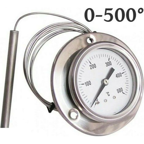 TERMOMETRO FORNO LEGNA BARBECUE 5OO ° UNIVERSALE  SONDA FLESSIBILE    CM 100 (1/5)