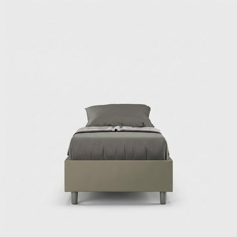Einzelbett mit Bettkasten Sommier 80x190 Kinderzimmer Azelia S - Braun (1/5)