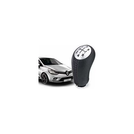 Pommeau de Vitesse Clio 3 – EN CUIR - Levier de Vitesse 5 Vitesses pour Laguna / Megane 2 / Clio 4 / Scenic / Kangoo (1/4)