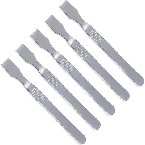 5-teiliges professionelles Edelstahl-Schaber-Set für elektronische Reparaturen und Lötpaste, ergonomischer Griff (1/5)