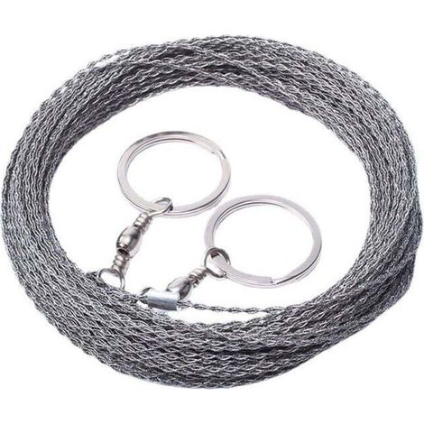 Cable de sierra de exterior de 10 metros, cable de supervivencia para cortar, cuerda de motosierra de acero inoxidable engrosada - KZQ