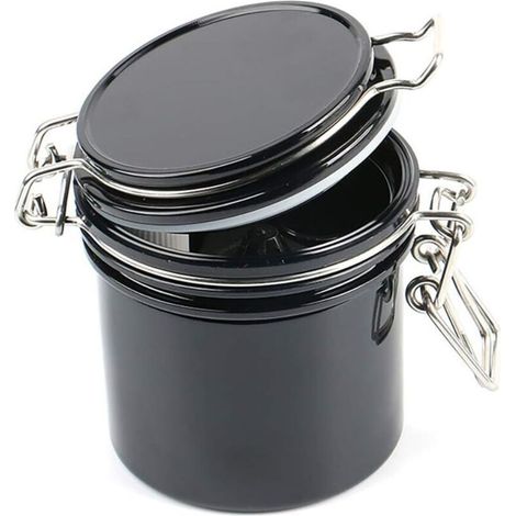 1 PC Colle Conteneur De Stockage Extensions De Cils Adhésif Bocal Réservoir De Stockage De Colle Scellé Boîtes Extension De Cils Fournitures (Noir)-Ensoleillé (1/5)