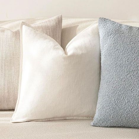 Lot de 2 housses coussin bohème douces 45,7x45,7 cm – neutre, chic, pour canapé & chambre (1/5)