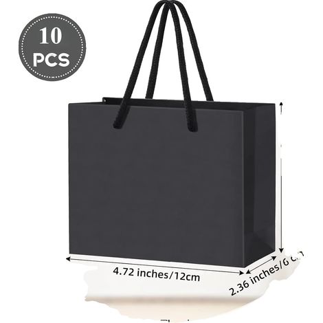 Geschenktüten, Kraftpapier, vielseitig für Veranstaltungen, 10Stück, 12x10x6cm (1/2)