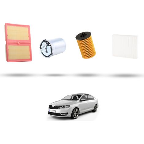 Kit tagliando 4 filtri compatibile con Skdoa Rapid (NH3,NH1) 1.6  Tdi 85kw dal 2015 (1/5)