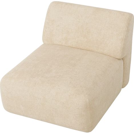 Module fauteuil en tissu beige POGNI de Maison Céphy (1/3)