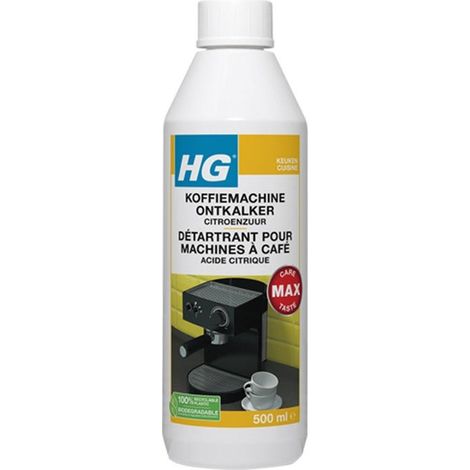Decalcificante per macchine da caffè HG a base di acido citrico (500 ml)