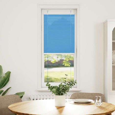 Maison Exclusive - Tenda Plissettata Blu 40x150 cm Larghezza Tessuto 39,4 cm