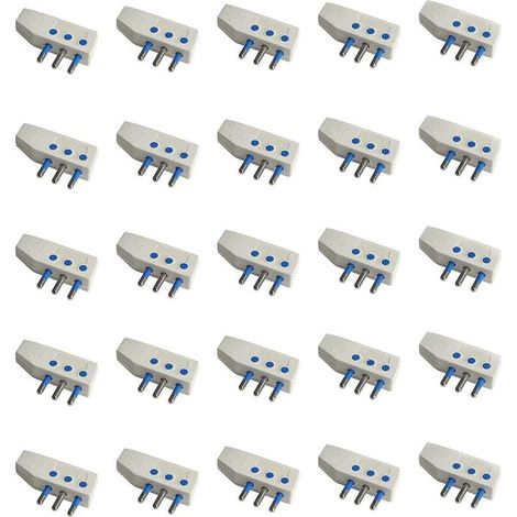 Spina Elettrica Piatta Salvaspazio Laterale 2P+T 16A 250V Max 1500W Uscita Cavo 90 Gradi Bianco