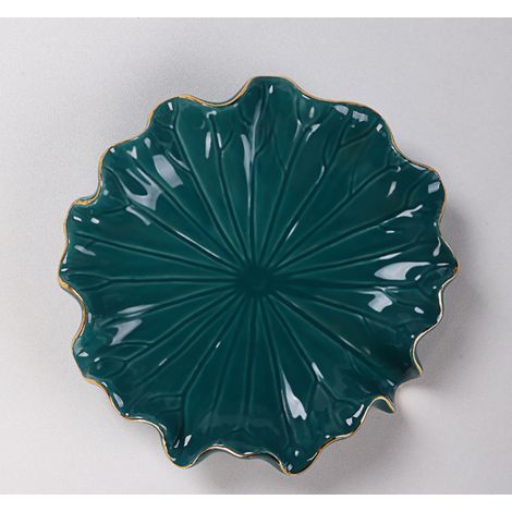 Portasapone in Ceramica a Forma di Foglia di Loto, Portasapone per Bagno, Doccia, Cucina e Lavandino, Vassoio per Sapone, Il Sapone Rimane Asciutto, Facile da Pulire 13×3 cm (Pianta) (1/5)