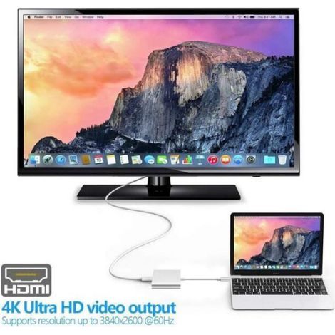 Adattatore USB-C – convertitore – HDMI 4K – USB 3.0 – presa USB-C (1/5)