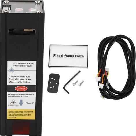 Module Laser 12V 450nm 20W, outil de gravure CNC pour métal PVC (1/5)