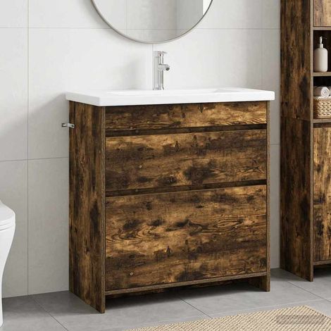 Juego de muebles de baño Roble Ahumado 81 x 40 x 84,5 cm