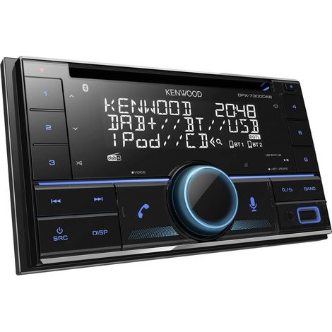 Kenwood DPX-7300DAB Autoradio 2 DIN port pour commande au volant, tuner DAB+