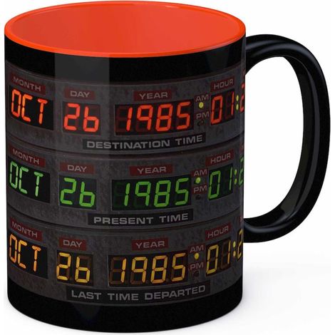 Taza Delorean de Regreso al Futuro Cer mica capacidad de 325 ml