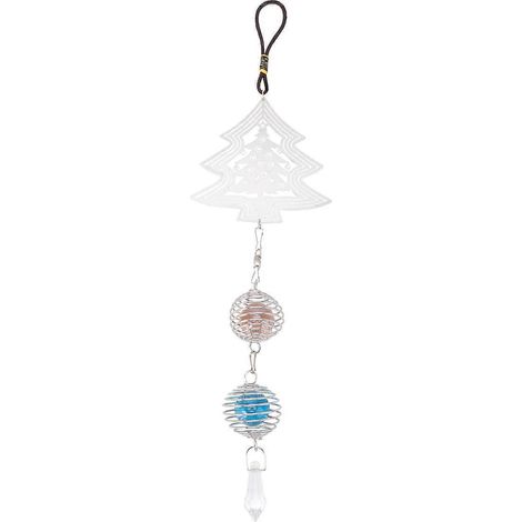 1 Stück Retro-Windspiel, Weihnachts-Windglocke, drehbar, Anhänger, Gartenaufhängung-40x14cm (1/2)