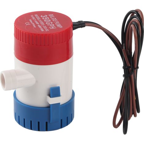 Mini pompe submersible 12 V 350 GPH pour yachts, camping-cars et usage marin (1/5)