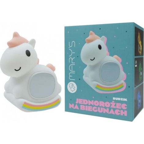 Lampe de nuit licorne à bascule avec réveil
