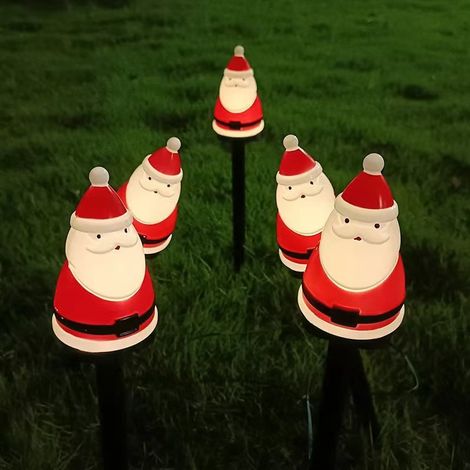 Luci natalizie a LED ad energia solare, illuminazione da giardino, illuminazione festiva per prato, illuminazione decorativa