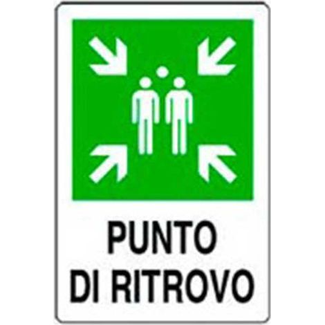 Cartello punto di ritrovo cm 20X30