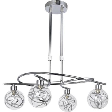 FABRILAMP Lampara modelo VARANASI cromo 4 luces (1/3)