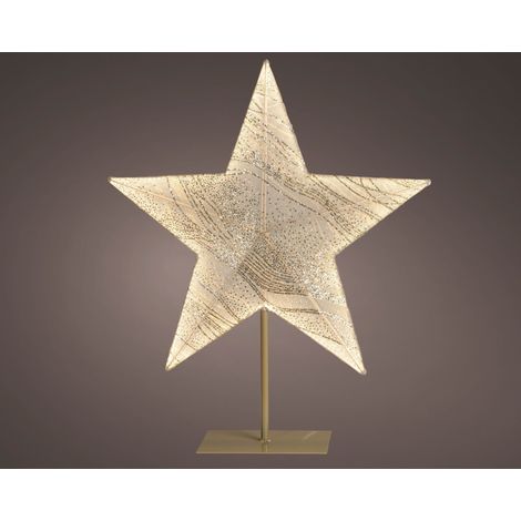 Stella LED in tessuto 13 x 58 x 68 cm bianco Peraga Christmas