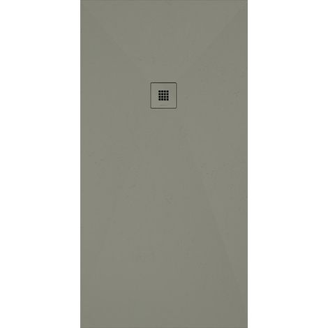 Receveur de douche Gotham  Dimension receveur: 80 x 80 cm - Couleur receveur: Zinc