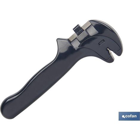 Aiguiseur professionnel universel en métal ABS, mesurant 26 x 6 x 4 cm, de couleur bleue.