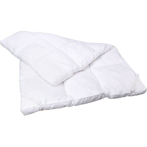 Mattress Topper - Big Double, 10cm Thick White Memory Foam, 137 x 190cm, Soft & Fluffy Quilted, Hypoallergenic with Elastic Straps (1/5)