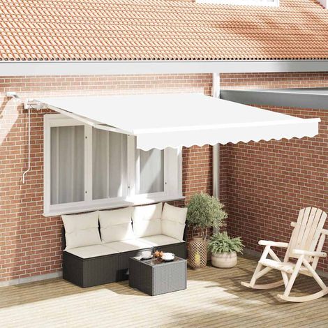 Toldo Retráctil 350 x 250 cm Poliéster y metal