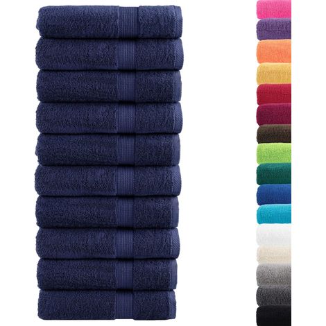 Essuie-mains de qualité supérieure SOLUND 10 pcs bleu marine CFW555227 (1/5)